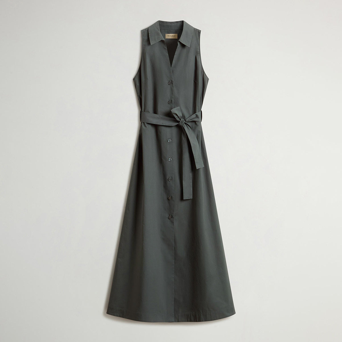 Vestito in popeline di puro cotone con cintura