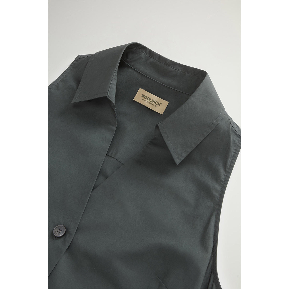 Vestito in popeline di puro cotone con cintura