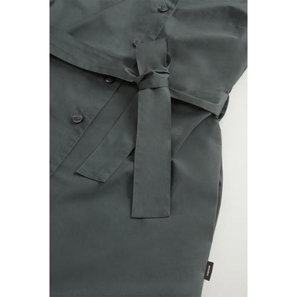 Vestito in popeline di puro cotone con cintura