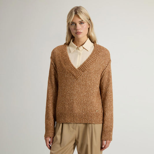 Maglione in misto alpaca e cotone