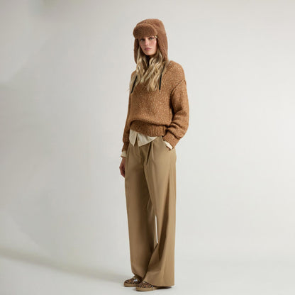 Maglione in misto alpaca e cotone
