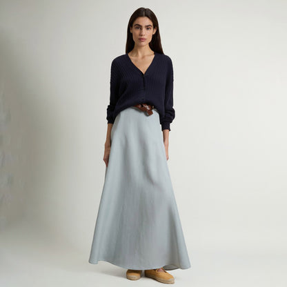 Cardigan in cotone lavorata