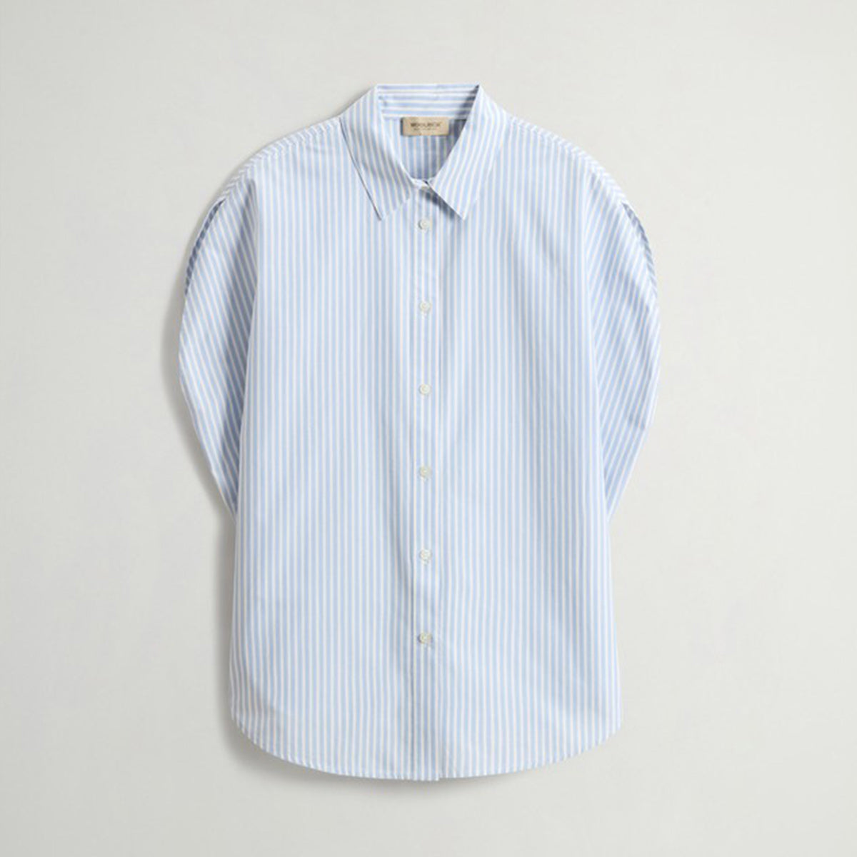 Blusa in popeline di cotone a righe