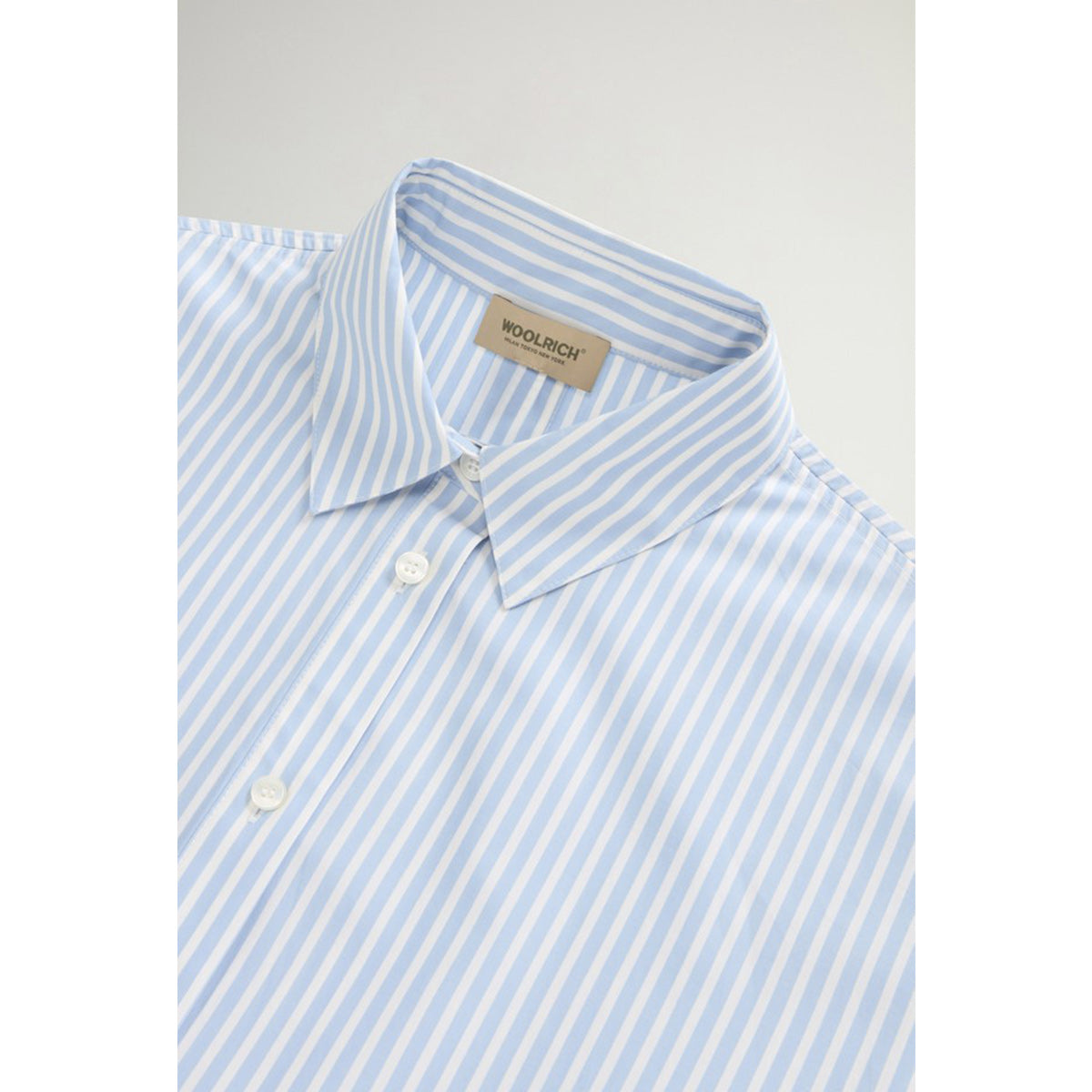 Blusa in popeline di cotone a righe