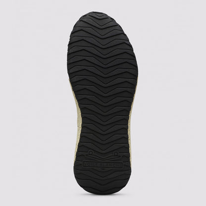 Sneaker in pelle e tessuto