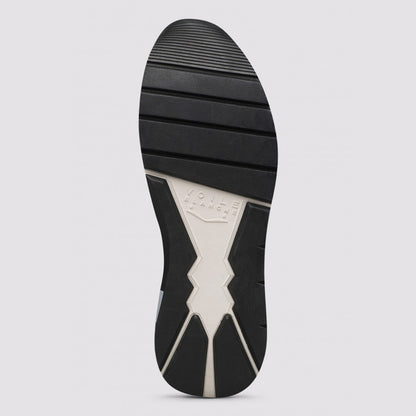 Sneaker in pelle e tessuto