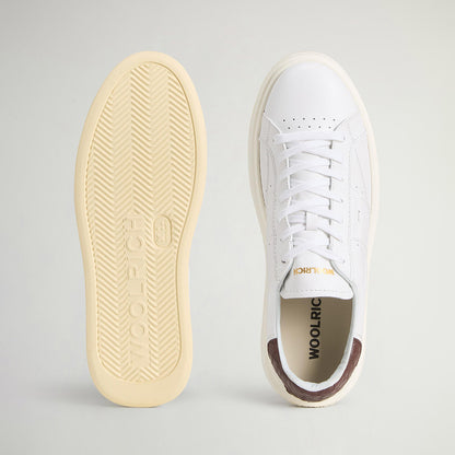 Sneaker in pelle bianche