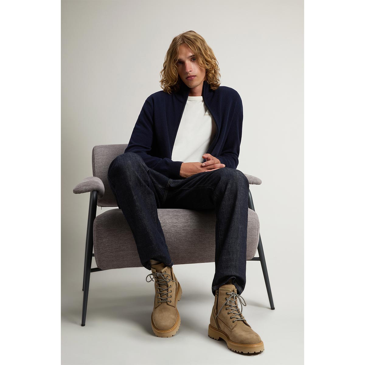 Anfibi in pelle scamosciata