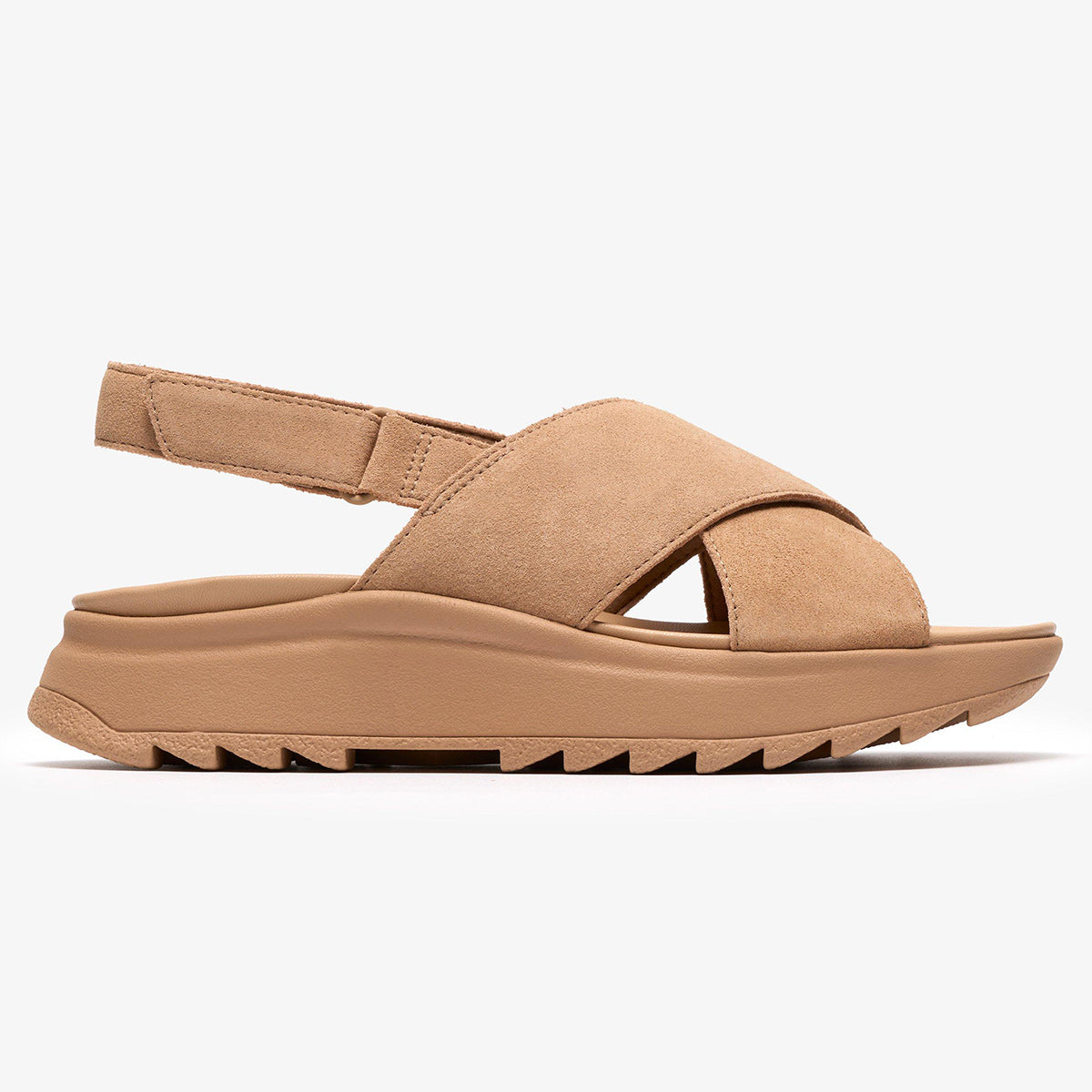 Sandalo in pelle camoscio