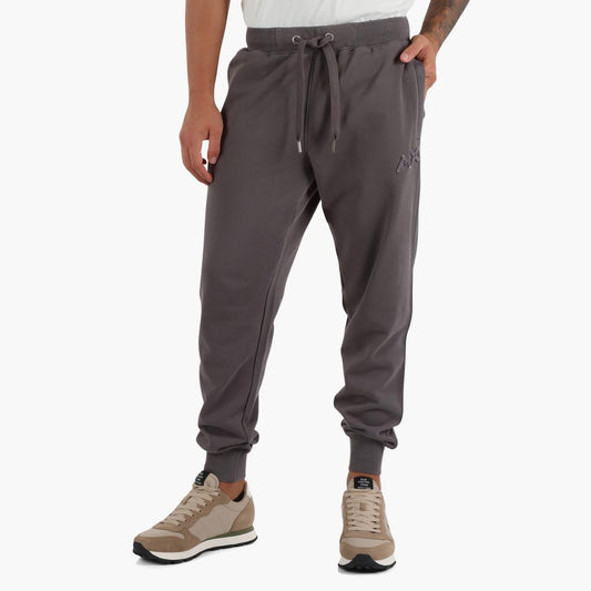 Pantaloni in felpa di cotone effetto vintage