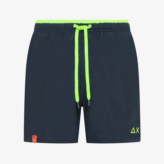 Boxer mare blu con banda fluo