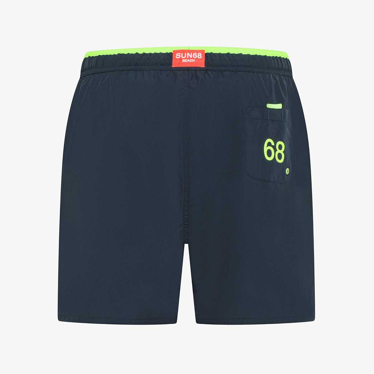 Boxer mare blu con banda fluo
