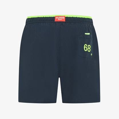 Boxer mare blu con banda fluo