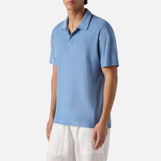Polo in spugna senza bottoni