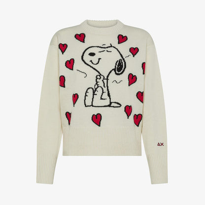 Maglia Peanuts in misto lana jacquard