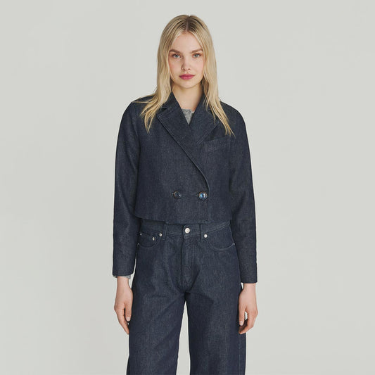 Giacca blazer di jeans denim