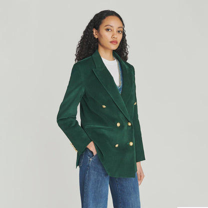 Blazer doppio petto in velluto