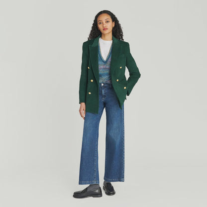 Blazer doppio petto in velluto