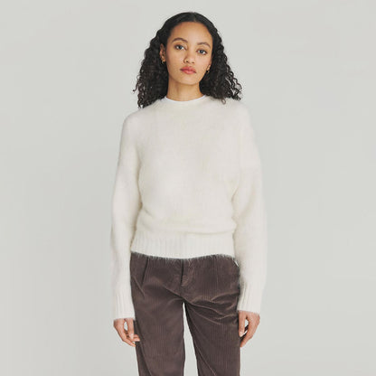 Maglione giro collo in Alpaca