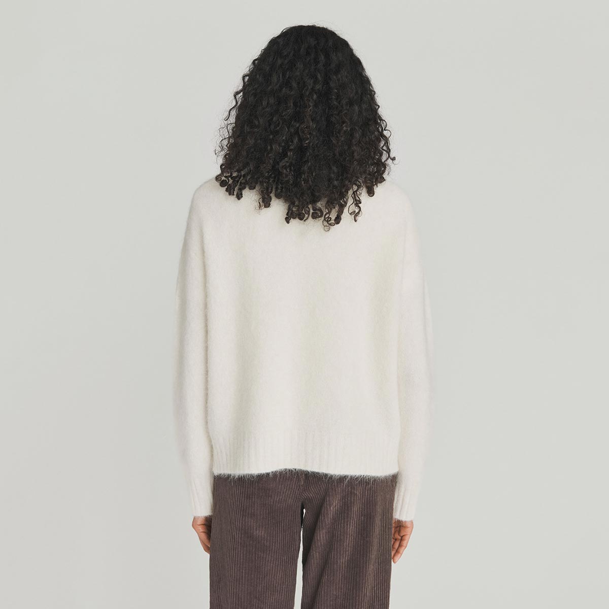 Maglione giro collo in Alpaca