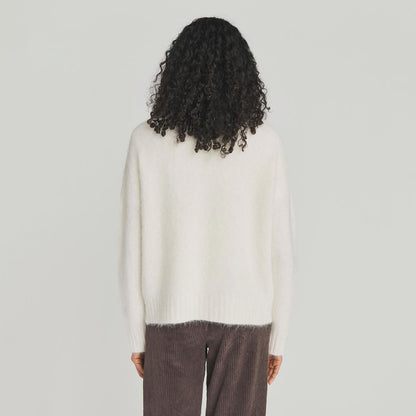 Maglione giro collo in Alpaca