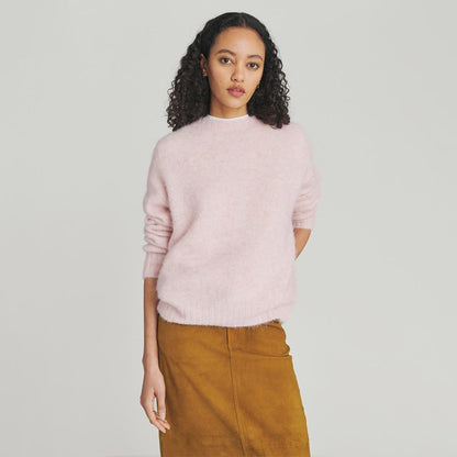 Maglione giro collo in Alpaca