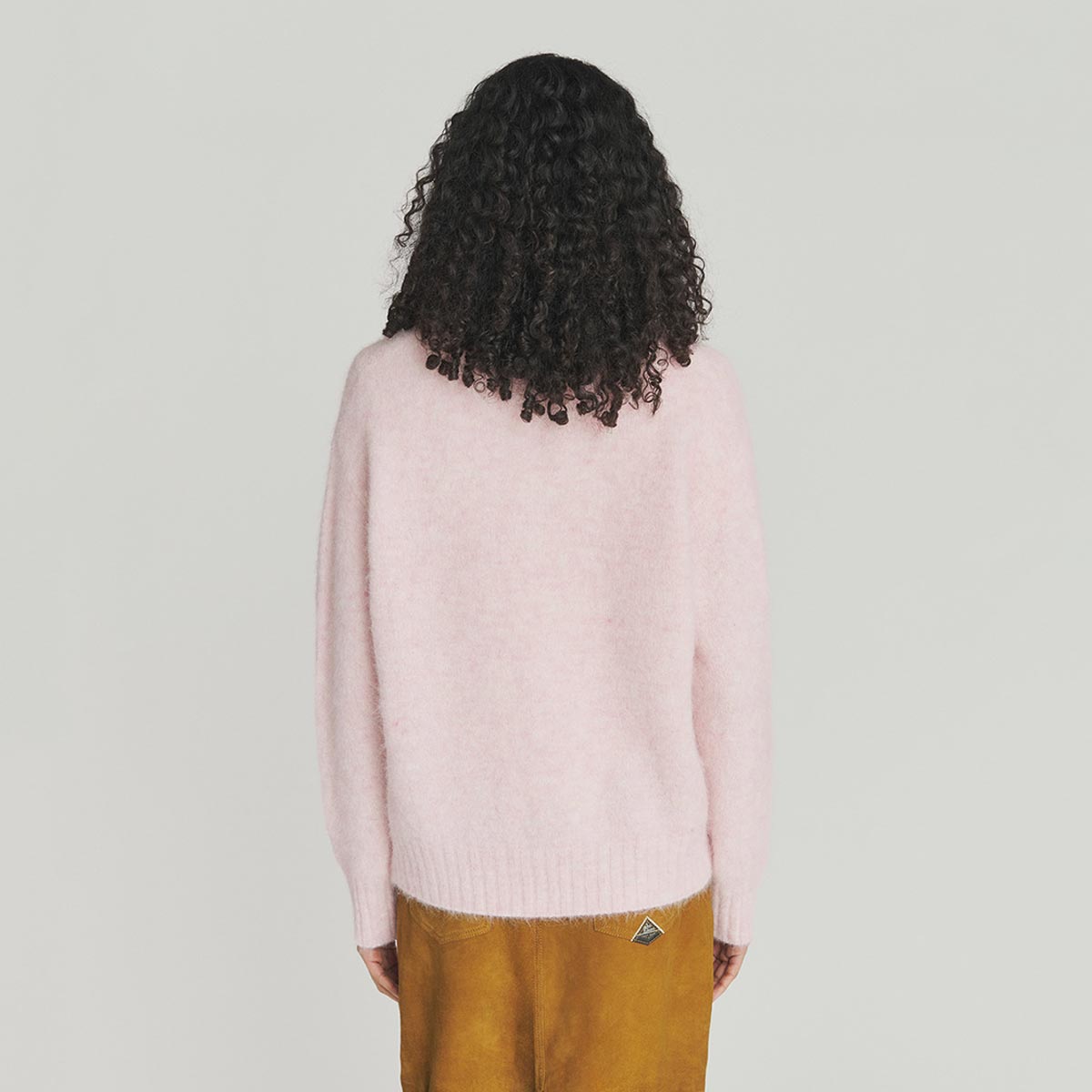 Maglione giro collo in Alpaca