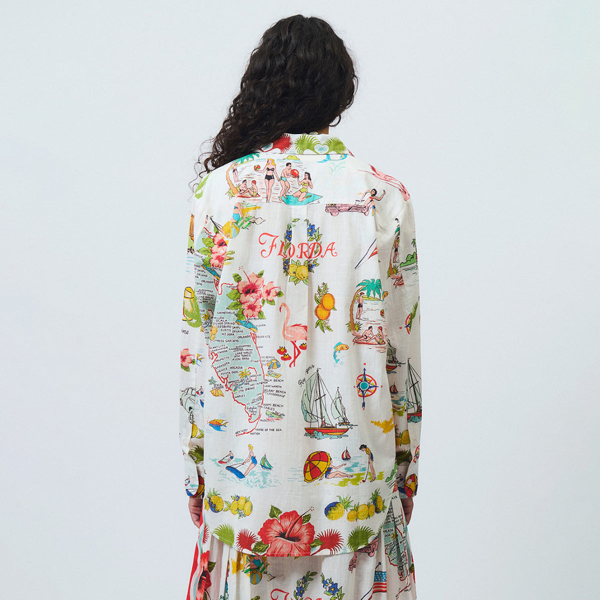 Camicia a fantasia in cotone