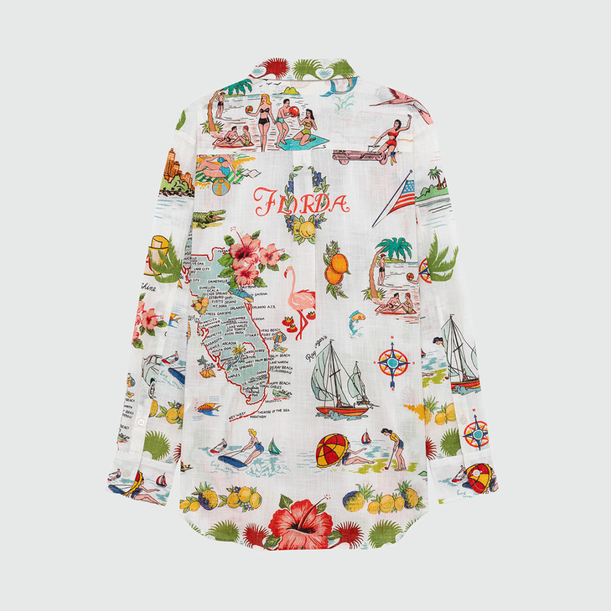 Camicia a fantasia in cotone