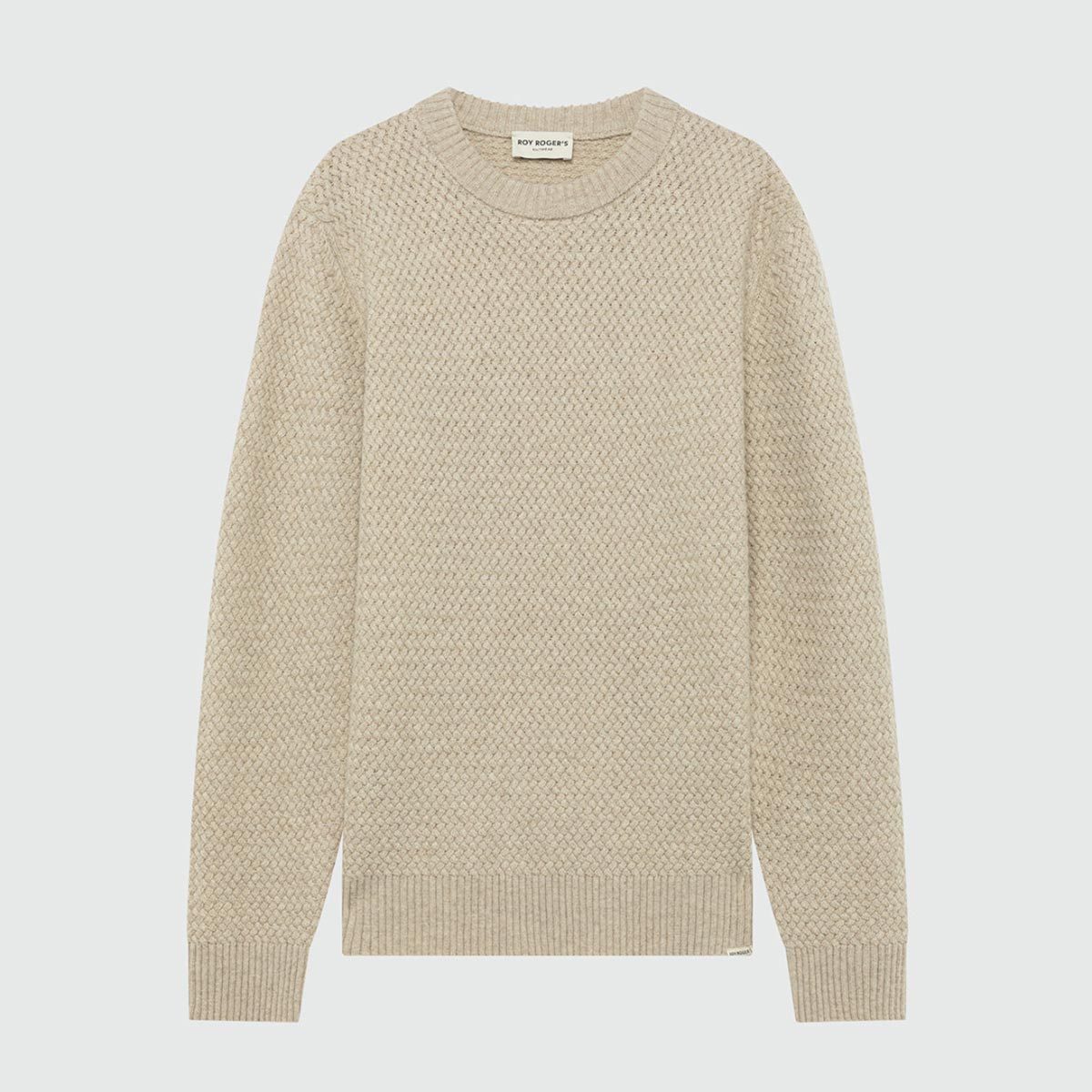 Maglione giro collo in lana e cashmere