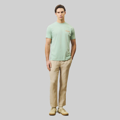 Pantalone lino beige
