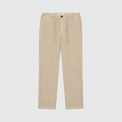 Pantalone lino beige