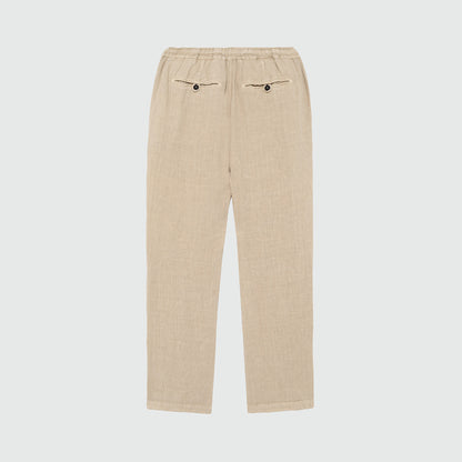 Pantalone lino beige