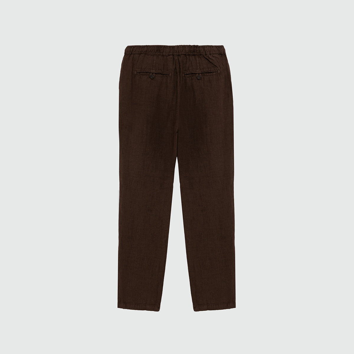 Pantalone lino marrone