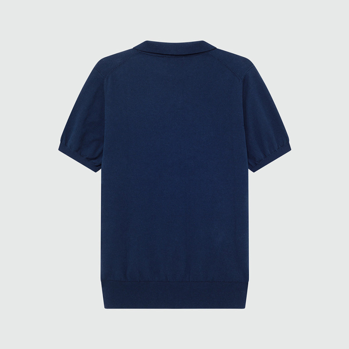 Polo in maglia di cotone senza bottoni