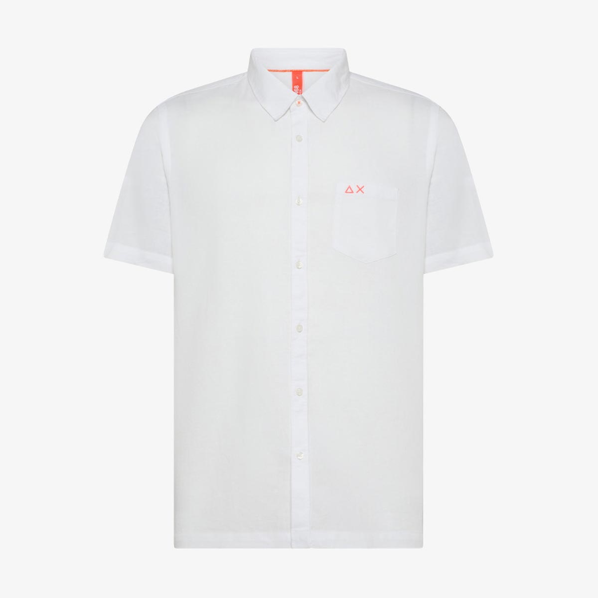 Camicia in lino e cotone bianca