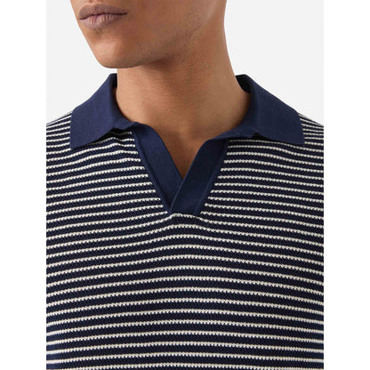 Polo senza bottoni in maglia di cotone