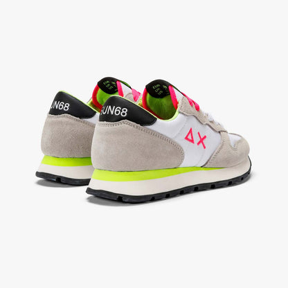Sneaker bianca fluo