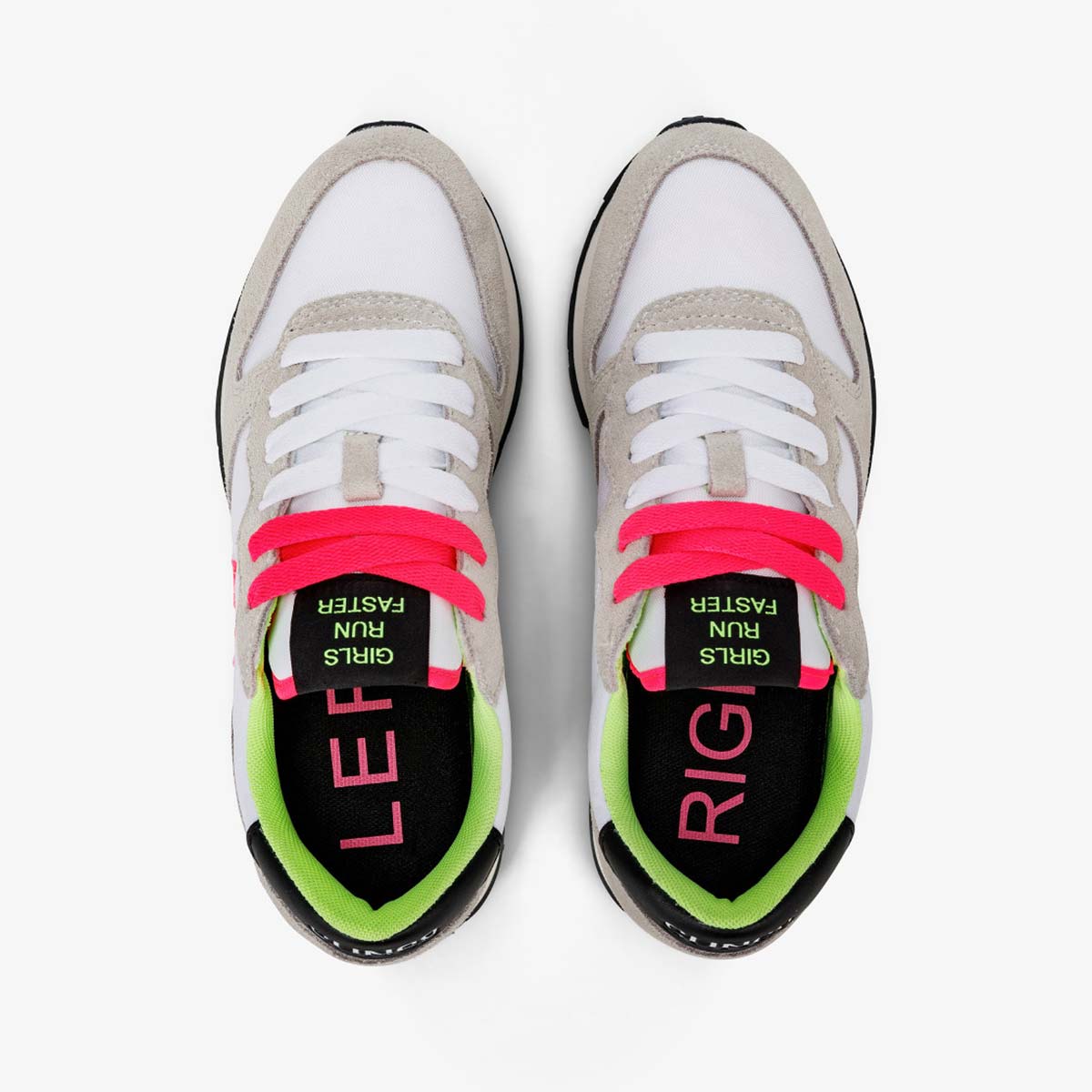 Sneaker bianca fluo