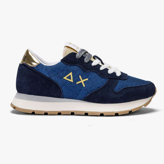 Sneaker lurex blu