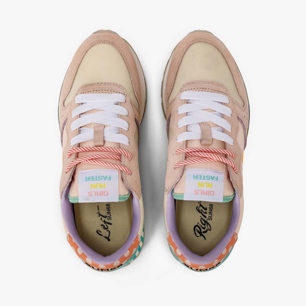 Sneaker rosa multicolore