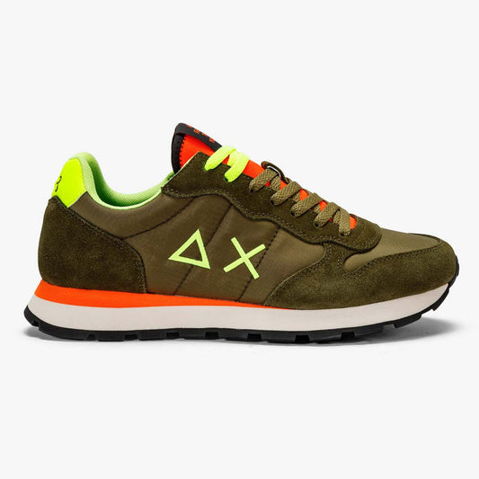 Sneaker verde militare fluo