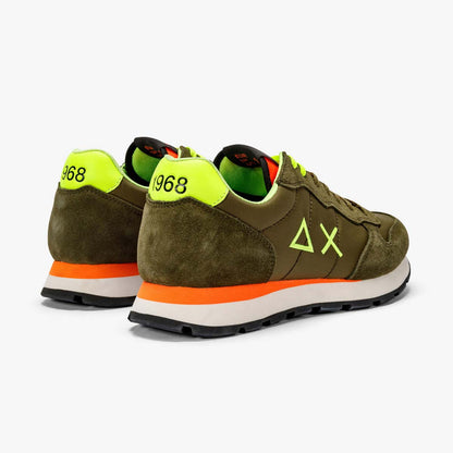 Sneaker verde militare fluo