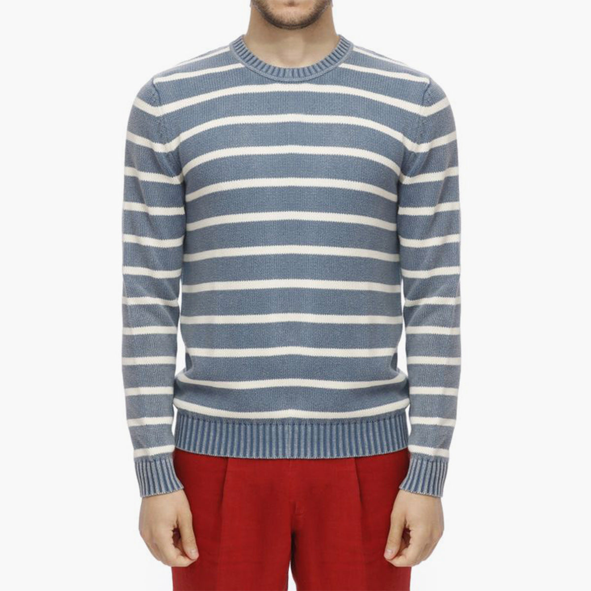 Maglia in cotone a righe