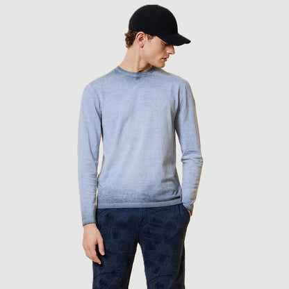 maglia girocollo a maniche lunghe
