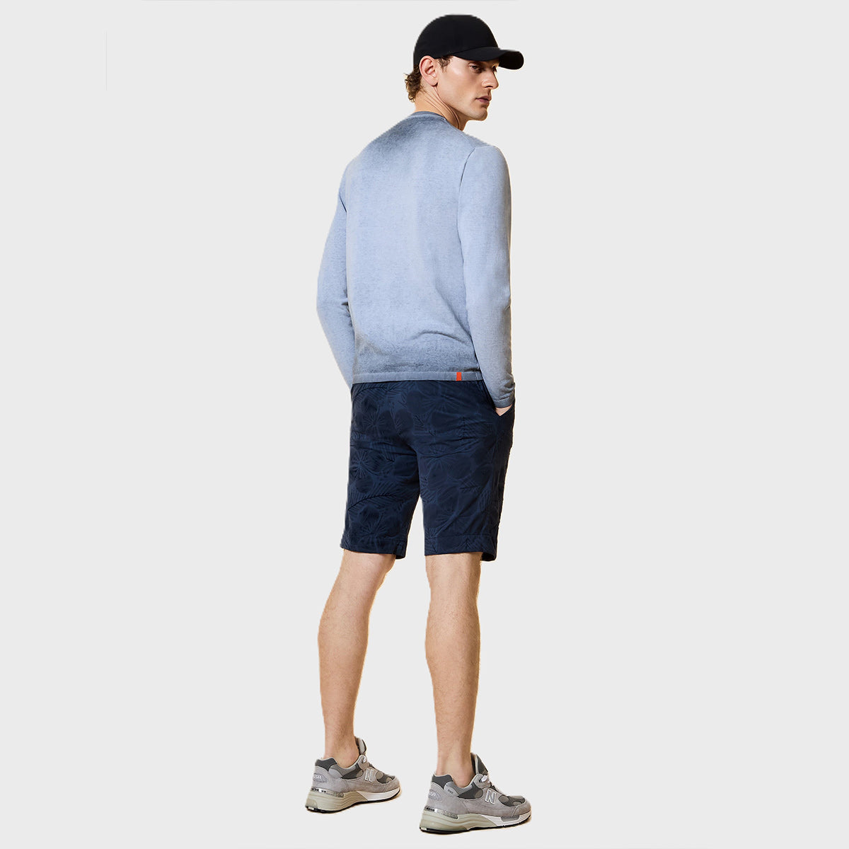 maglia girocollo a maniche lunghe