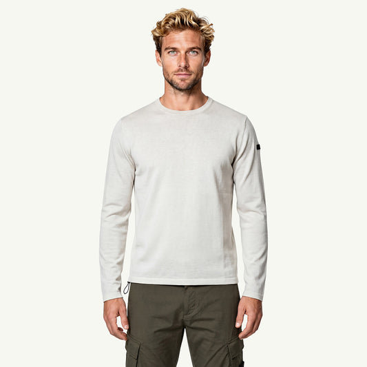 maglia girocollo a maniche lunghe