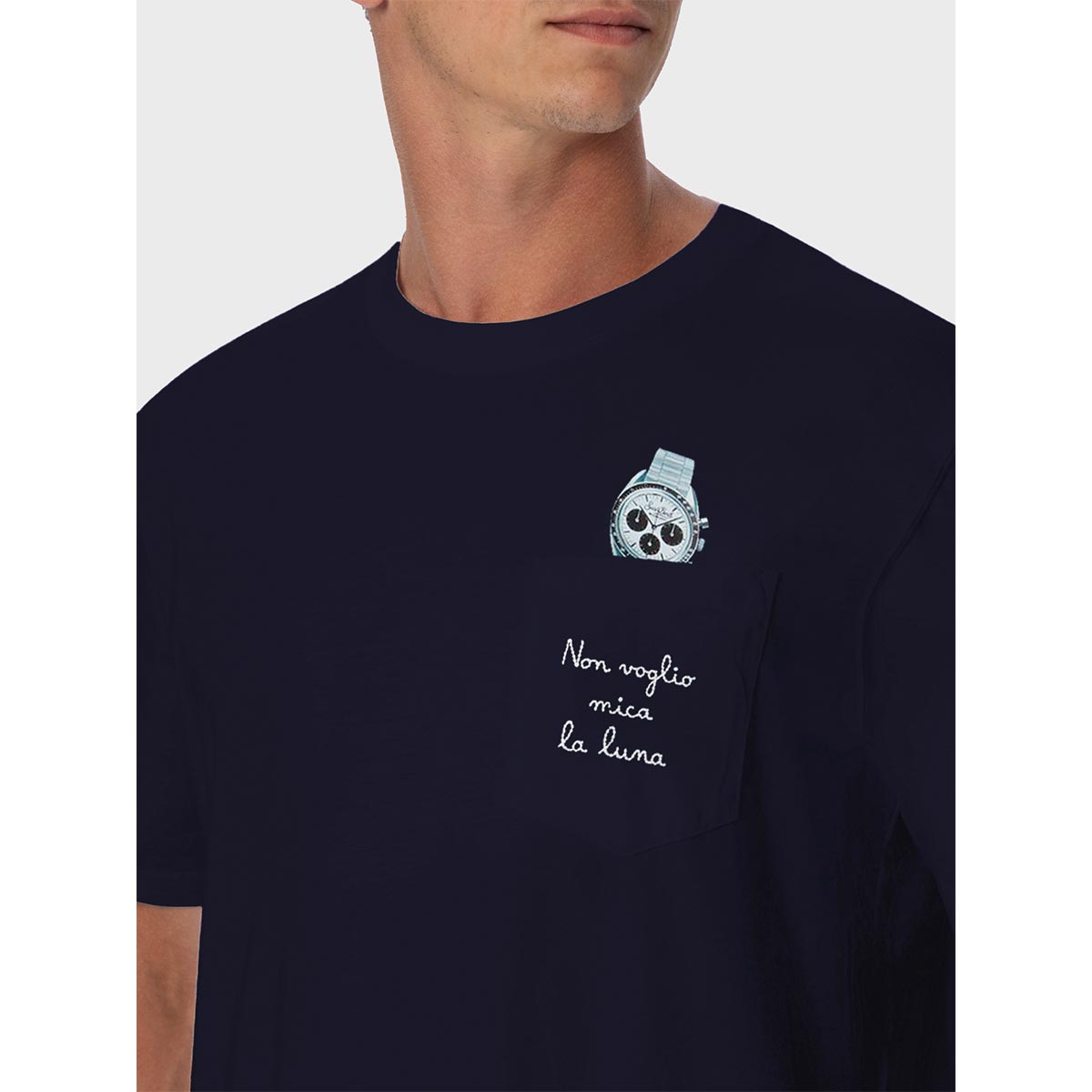 T-shirt con taschino Rolex
