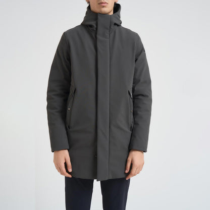 Parka tessuto tecnico con cappuccio