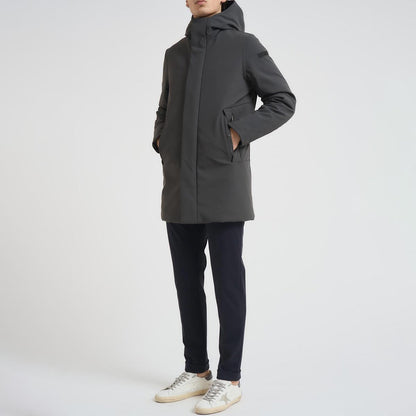 Parka tessuto tecnico con cappuccio